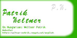 patrik weltner business card